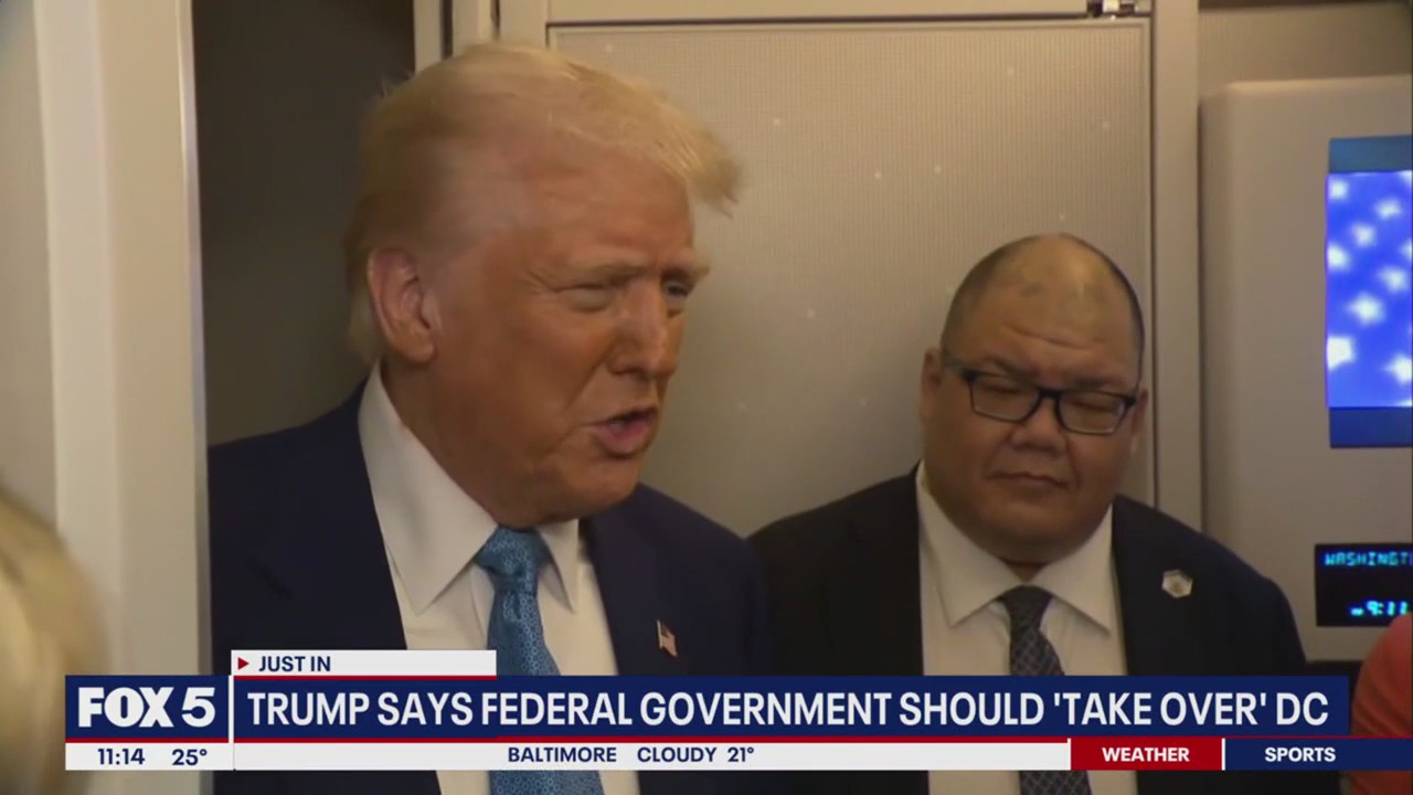 Trump says federal government should 'take over' DC | FOX 5 DC
