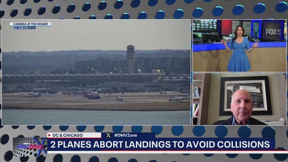 DMV ZONE - 2 PLANES ABORT LANDINGS TO AVOID COLLISIONS
