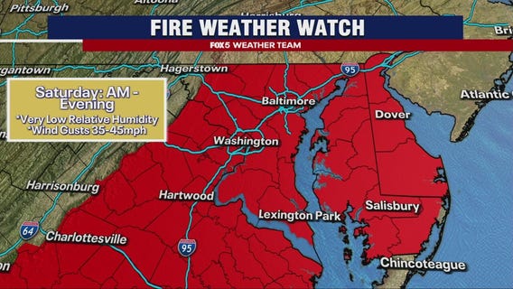 Saturday Evening Forecast: Fire warning in place