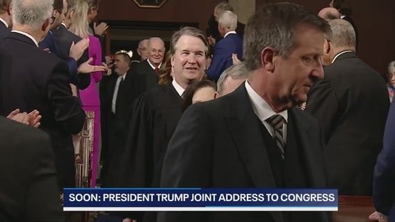 Supreme Court justices arrive ahead of Trump's joint address