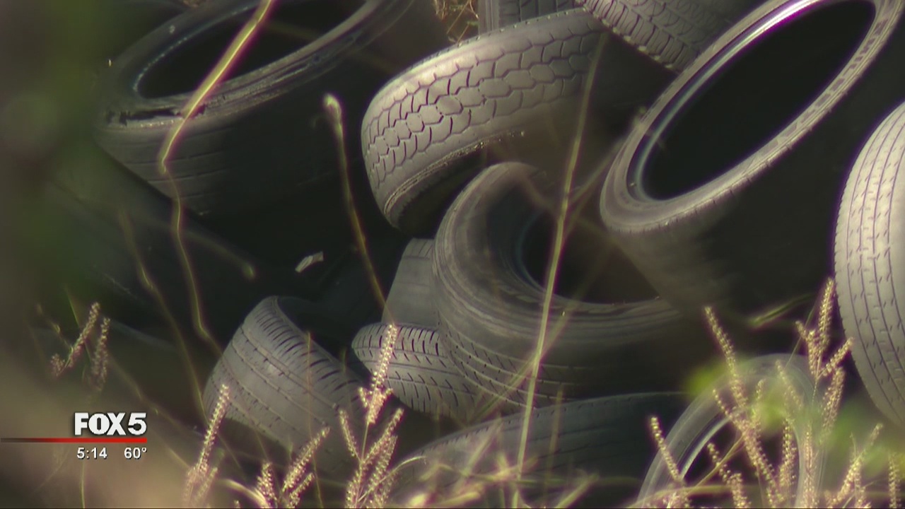 Community concerns about tires dumped in neighborhood | FOX 5 Atlanta