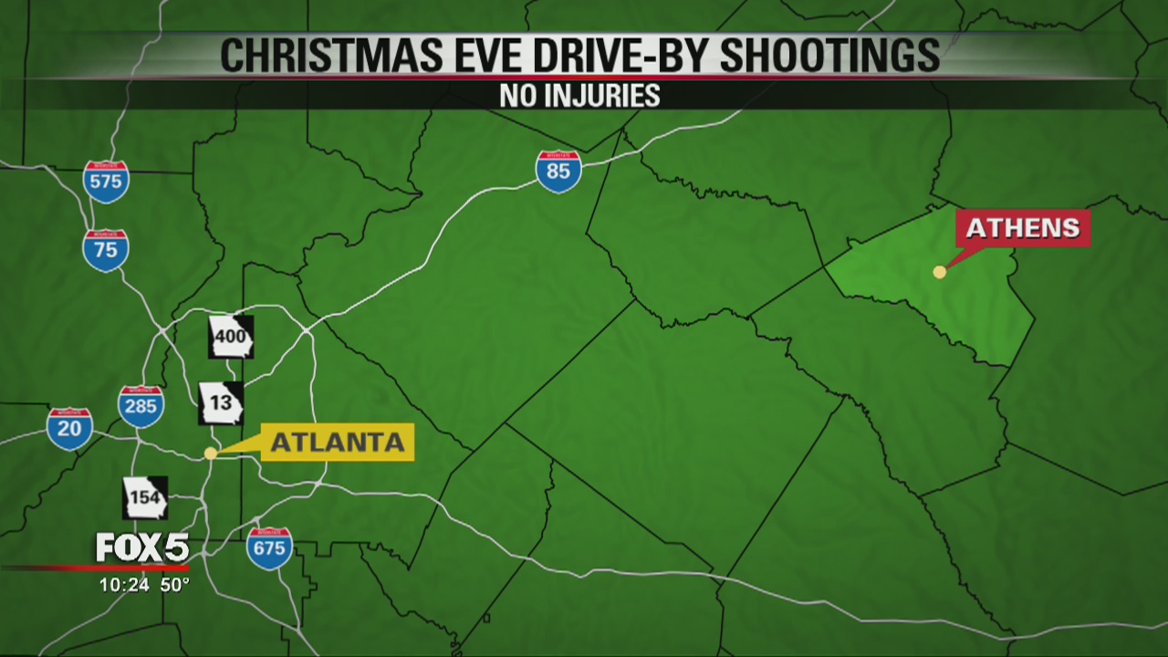 Athens police investigate drive-by shootings | FOX 5 Atlanta