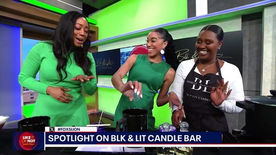 Spotlight on Blk & Lit Candle Bar