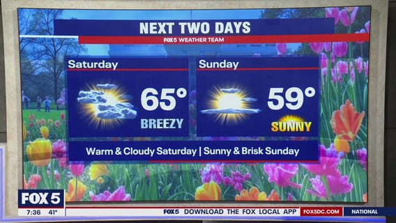 Cooler temperatures across DC region