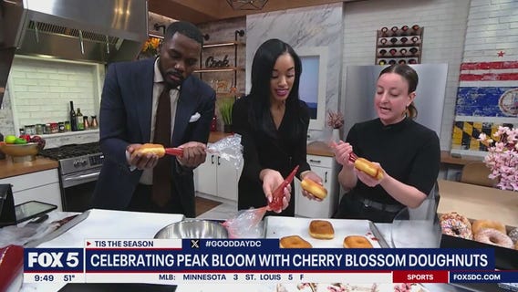 Celebrating peak bloom with cherry blossom doughnuts