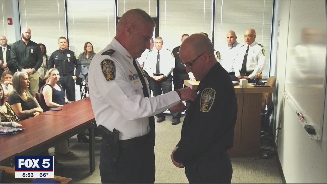 Police honor officers wounded in shooting | FOX 5 Atlanta