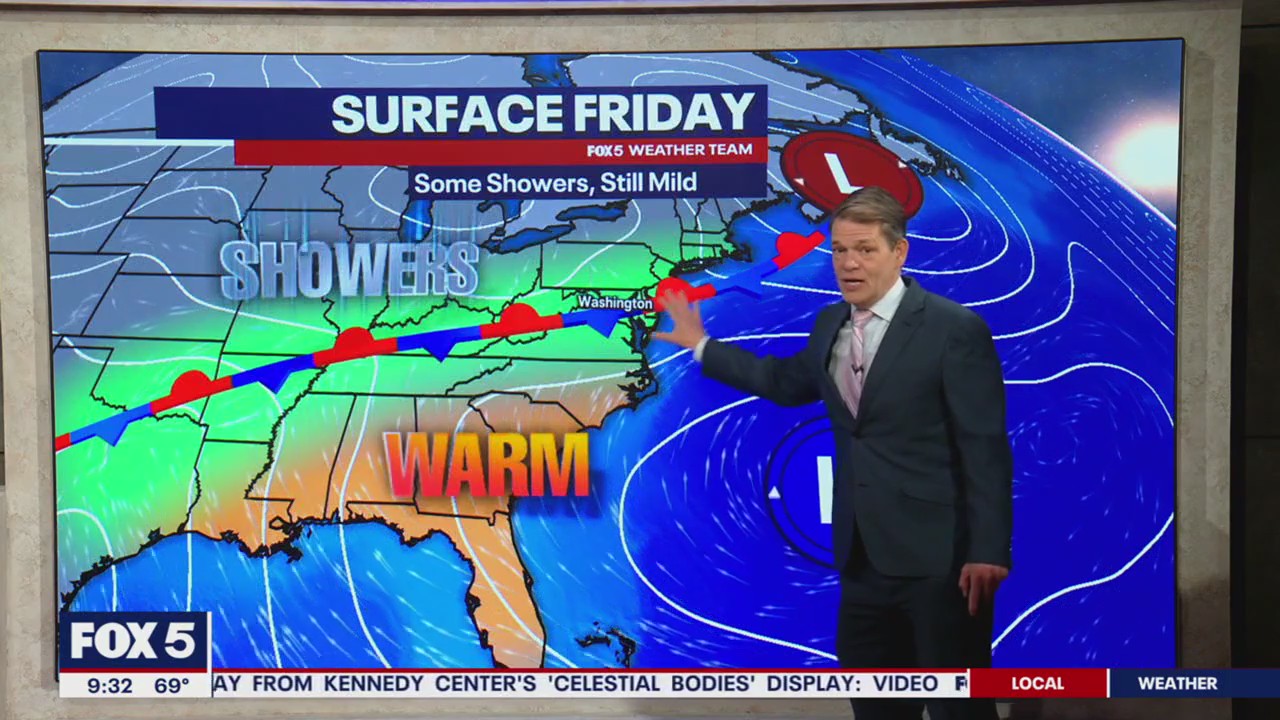 DC weather: Scattered showers and thunderstorms likely Friday | FOX 5 DC