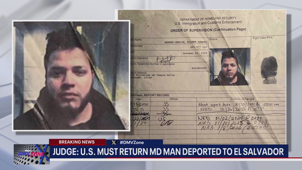 US must return Maryland man deported to El Salvador; says judge