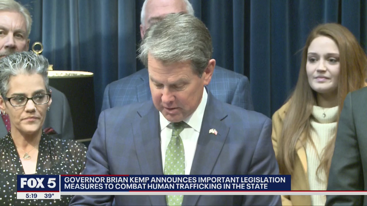 Gov. Kemp unveils new human trafficking legislation | FOX 5 Atlanta