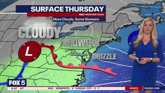 DC weather: Cloudy, cool Thursday with chance of showers