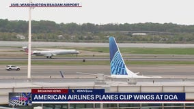 American Airlines planes clip wings at Reagan National Airport