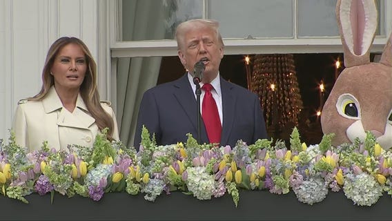 President Donald Trump remarks on Pope Francis' death at White House Easter Egg Roll