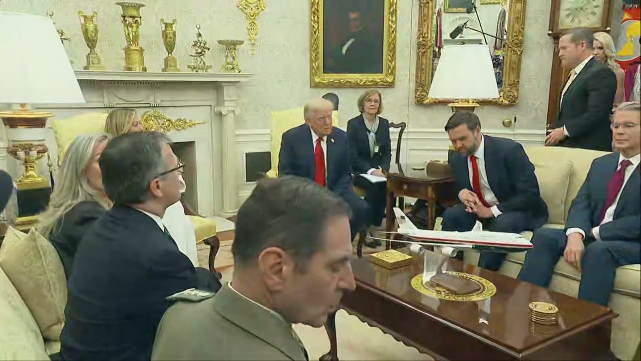 President Trump hosts meeting with Italian PM Giorgia Meloni