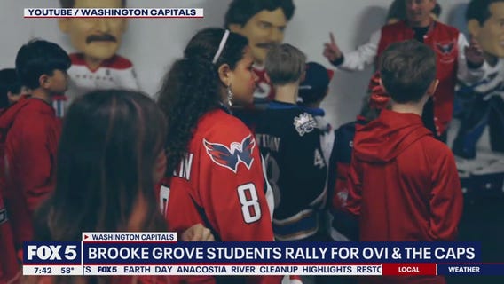 Brooke Grove students rally for the Capitals
