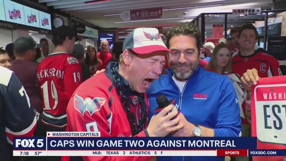 Washington Capitals fans GO CRAZY after win against Montreal