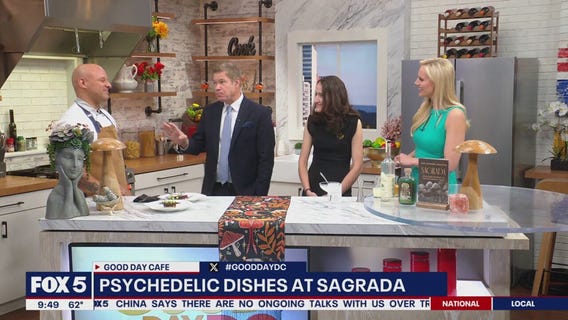 Psychedelic dishes at Sagrada