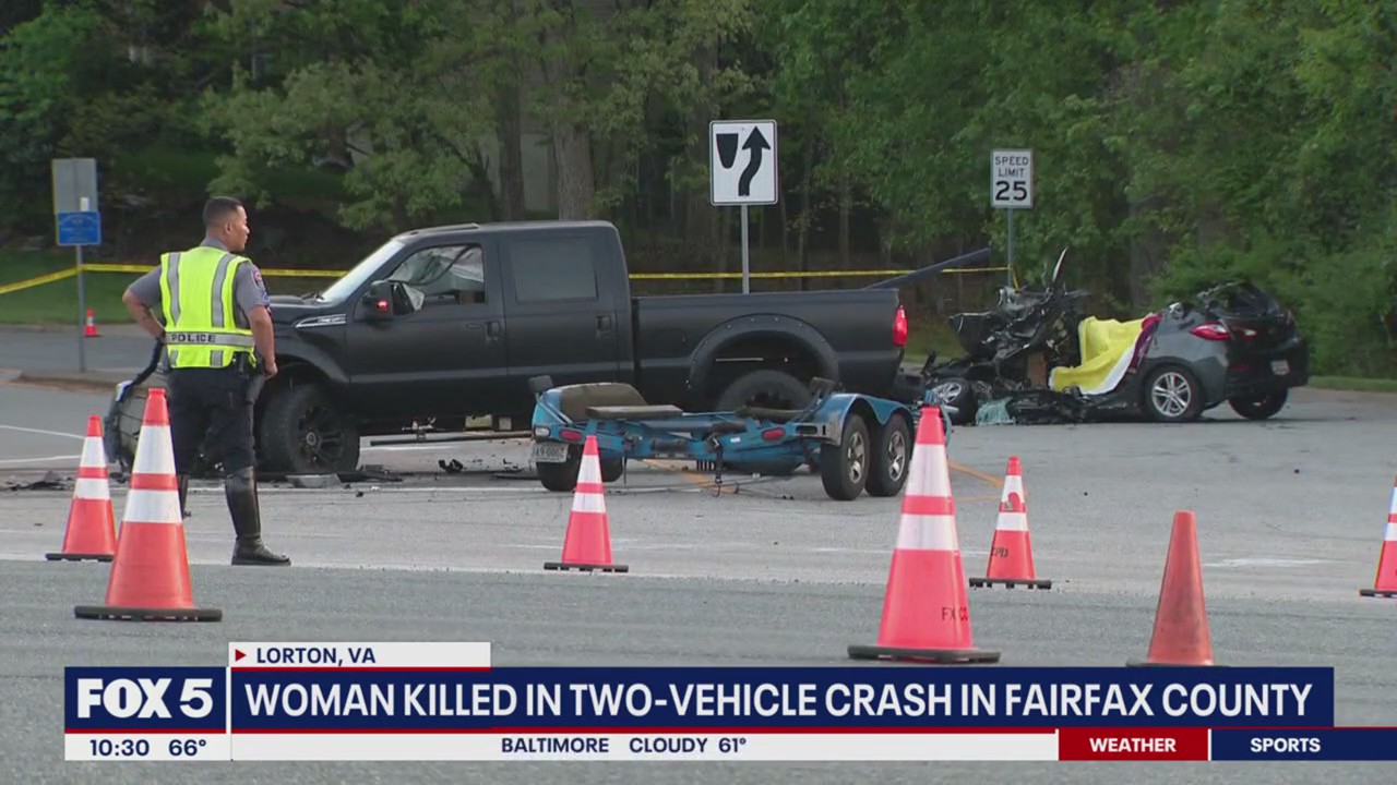 Woman killed in Fairfax County crash | FOX 5 DC