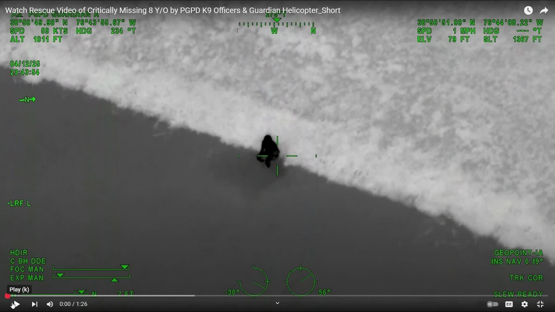 Police rescue autistic child from water