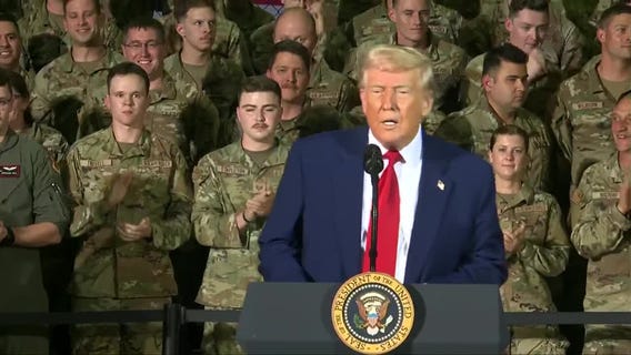 President Donald Trump addresses the Michigan National Guard