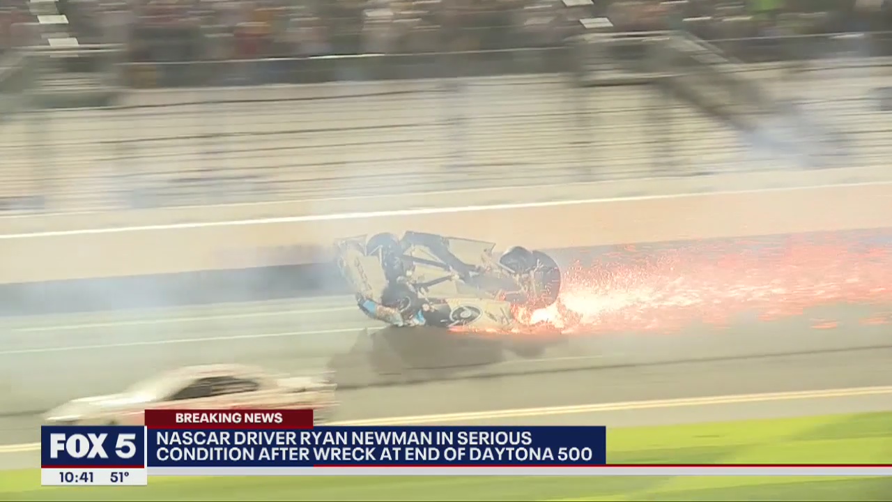 Ryan Newman in "serious condition" following Daytona 500 crash