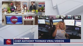 DC chef goes viral for cooking demos outside of famous landmarks across the DMV