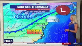 DC weather: Dry Thursday morning, scattered PM storms