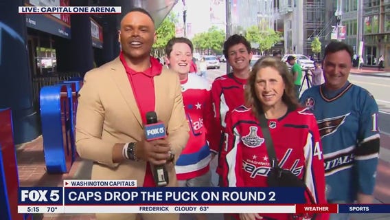 Caps take on the Carolina Hurricanes in Game 1 of Round 2