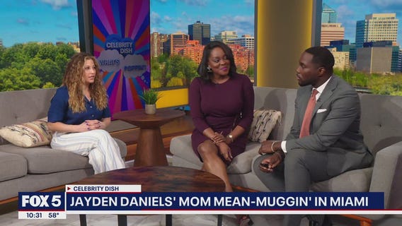 Commanders Quarterback Jayden Daniels spotted in Miami with his mom