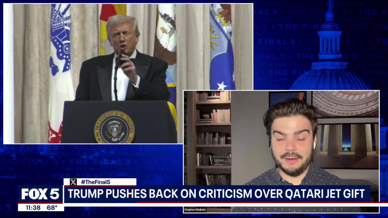 Trump pushes back on criticism over Qatari jet "gift"