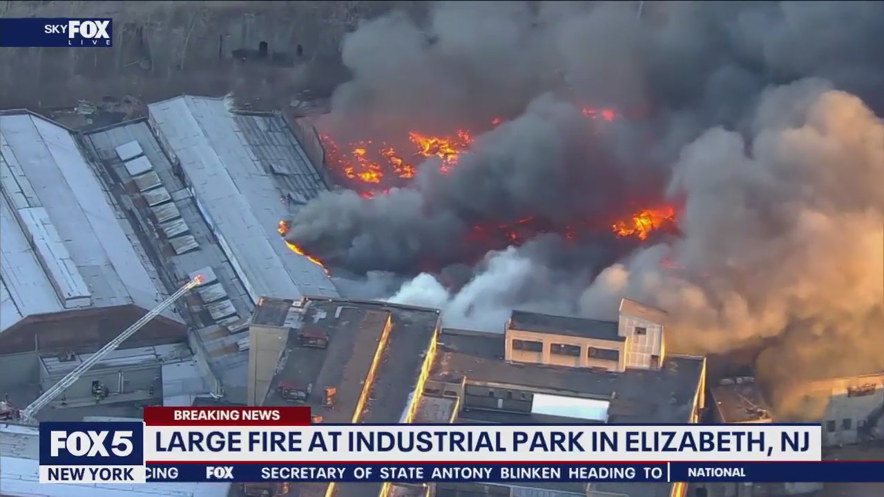 Large fire in New Jersey