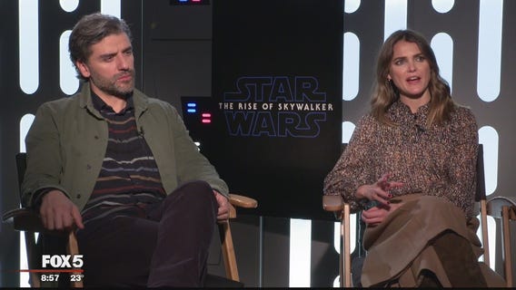 Keri Russell, Kelly Marie Tran and the stars of Star Wars: The Rise of Skywalker