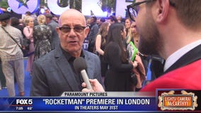 Longtime Elton John collaborator Bernie Taupin at the UK premiere of 'Rocketman'