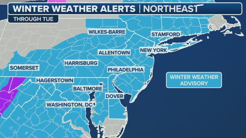 Widespread snow to hit northeast