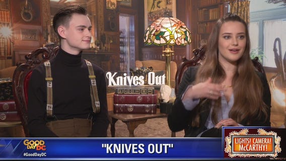 Katherine Langford, Rian Johnson talk Knives Out