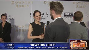 Kevin hits the red carpet with stars of 'Downton Abbey'