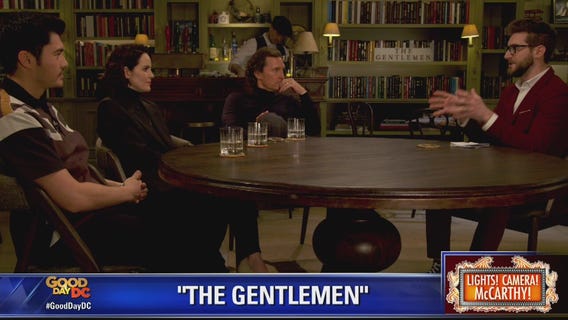 Matthew McConaughey, Michelle Dockery and Henry Golding in The Gentlemen