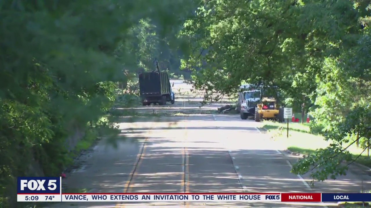 Closures remain on GW Parkway after storm damage | FOX 5 DC
