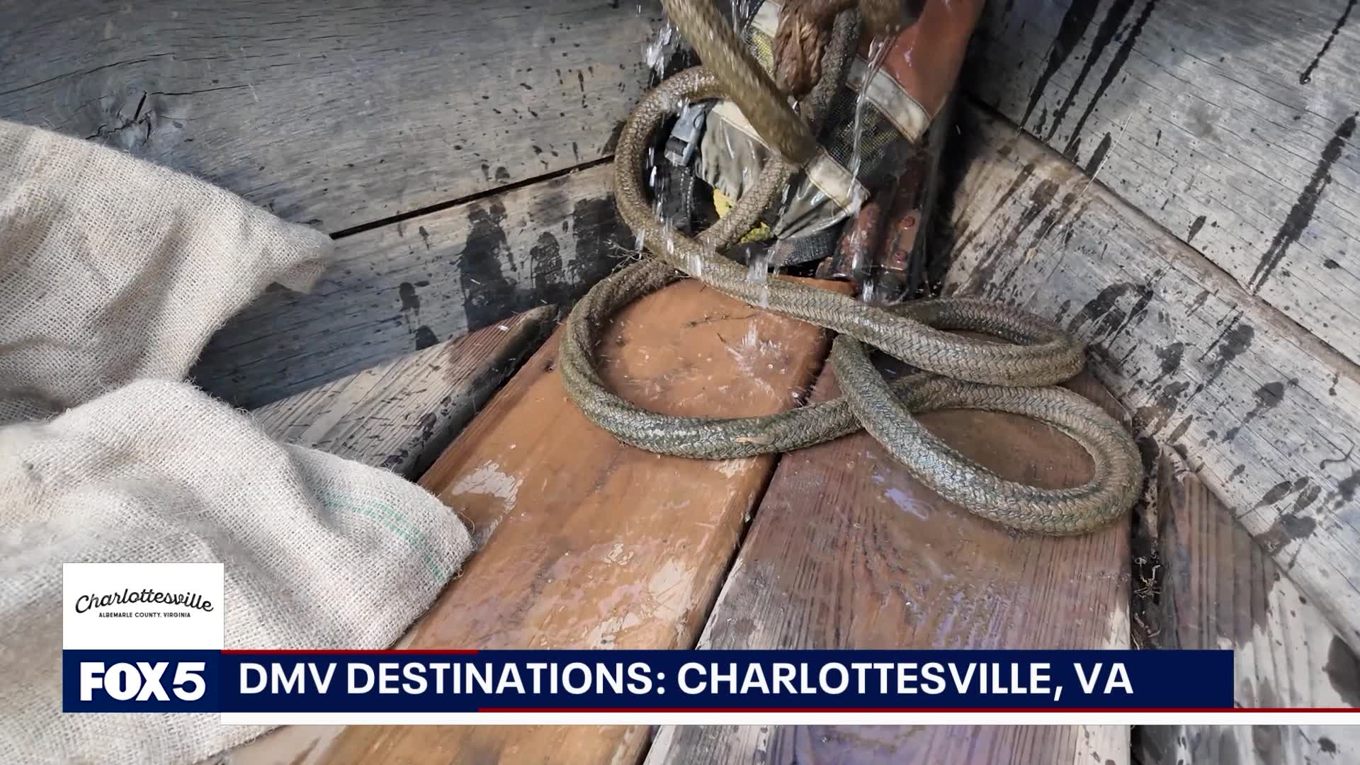 Cruising along the James River