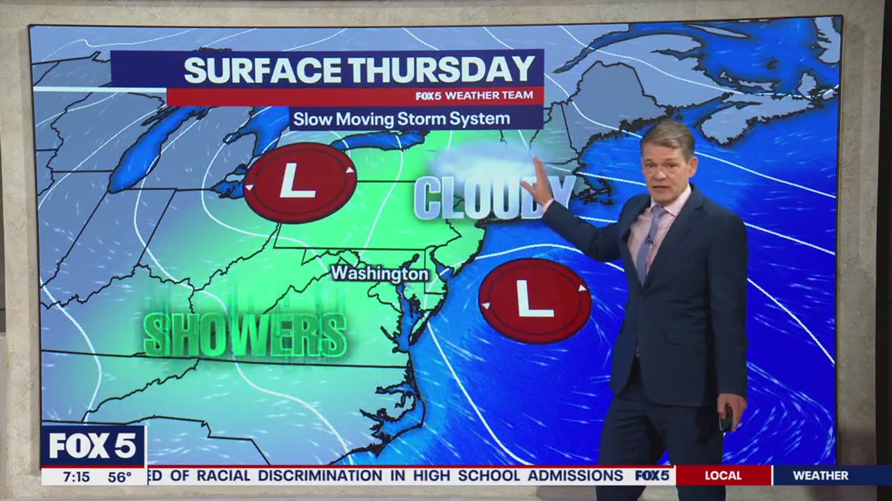 DC weather: Showers and storms expected Thursday