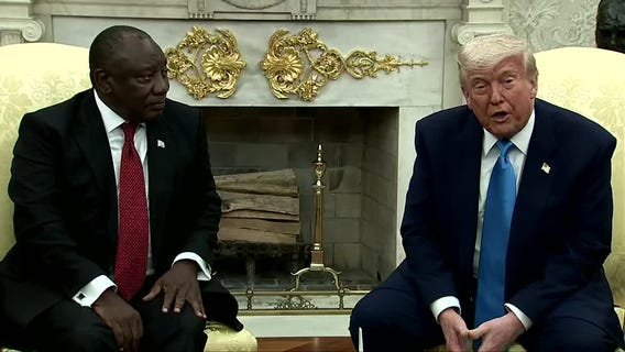 President Trump meeting with South African President Ramaphosa