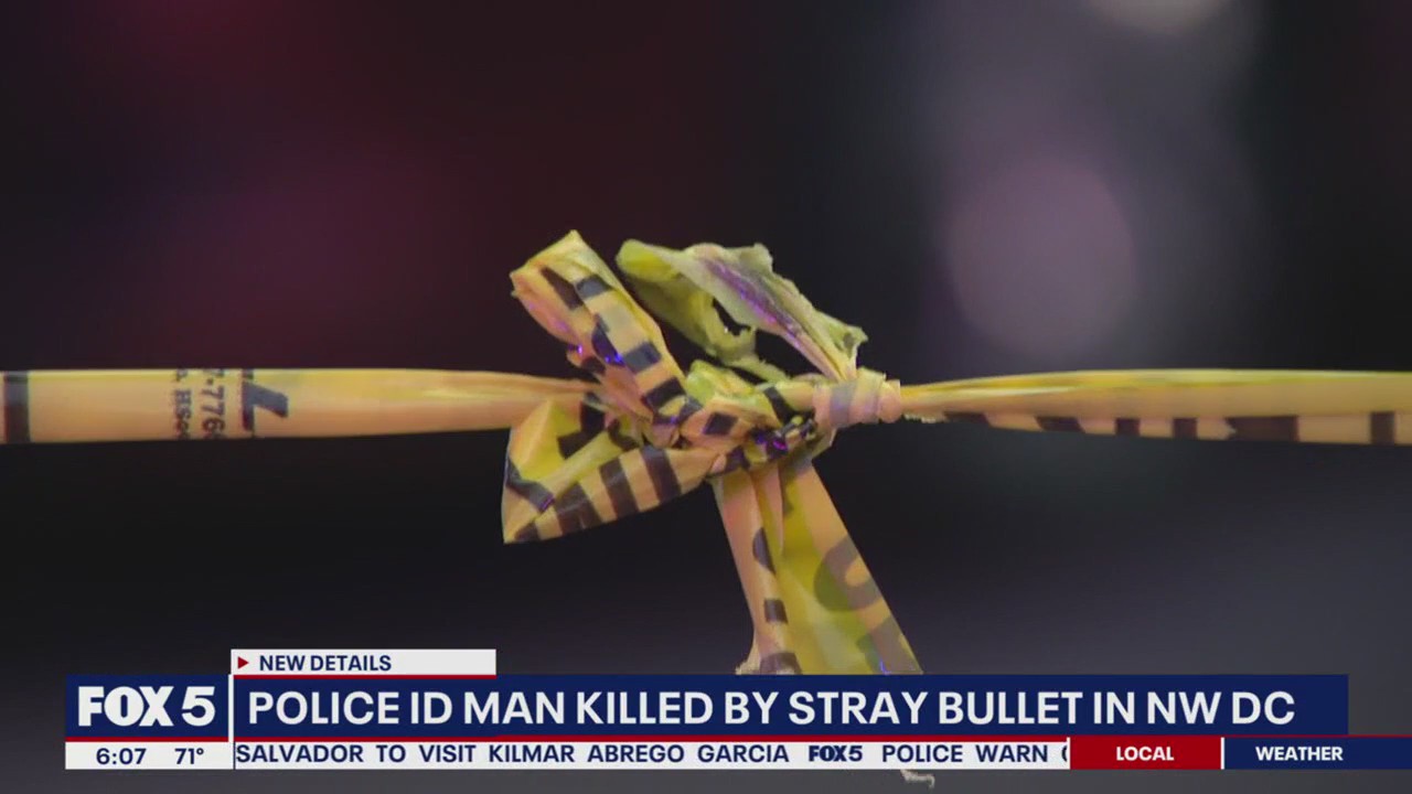 Police identify man killed by stray bullet in Northwest DC
