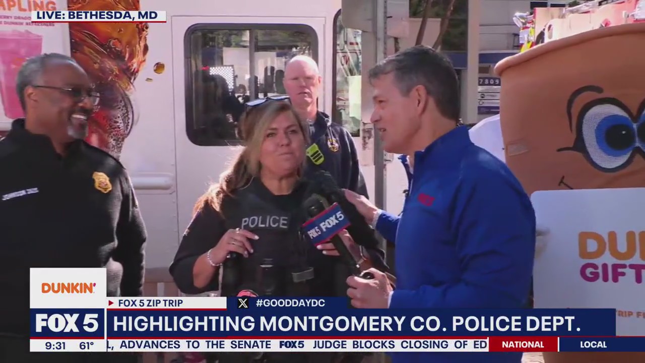 First Responder Friday in Bethesda sponsored by Dunkin'