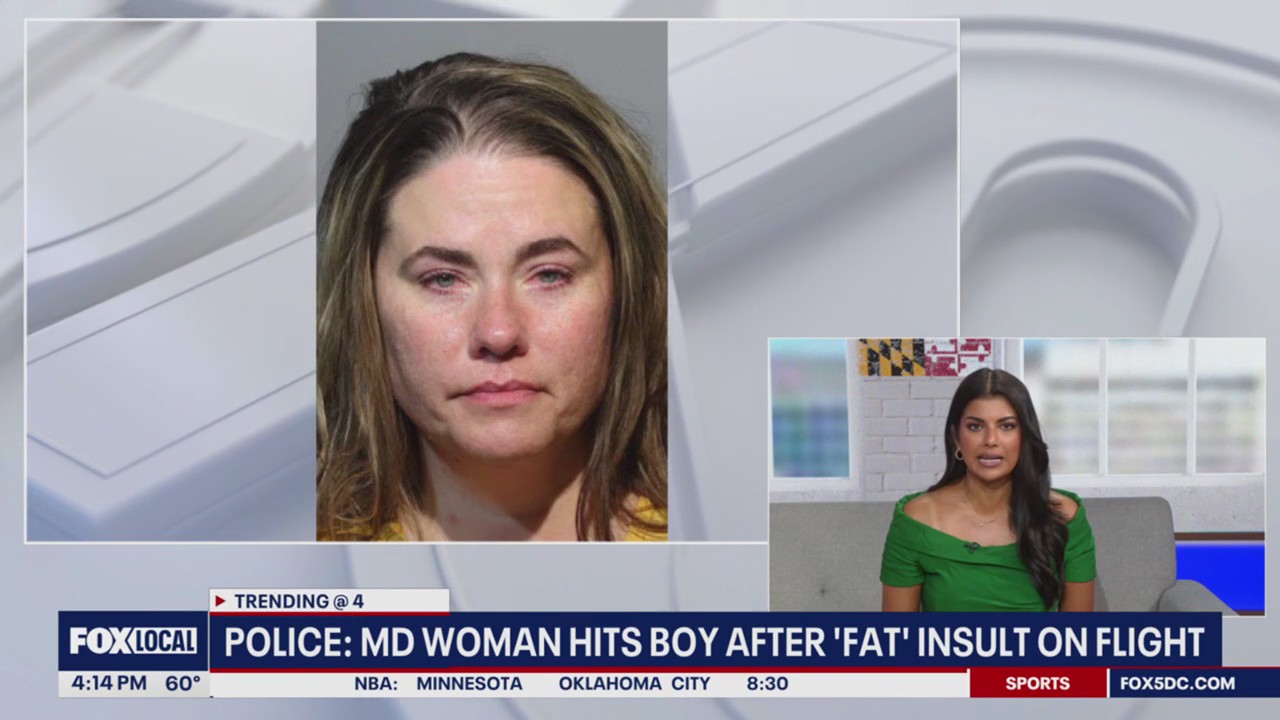 Woman hits boy who called her "Mrs.Piggy" on a flight