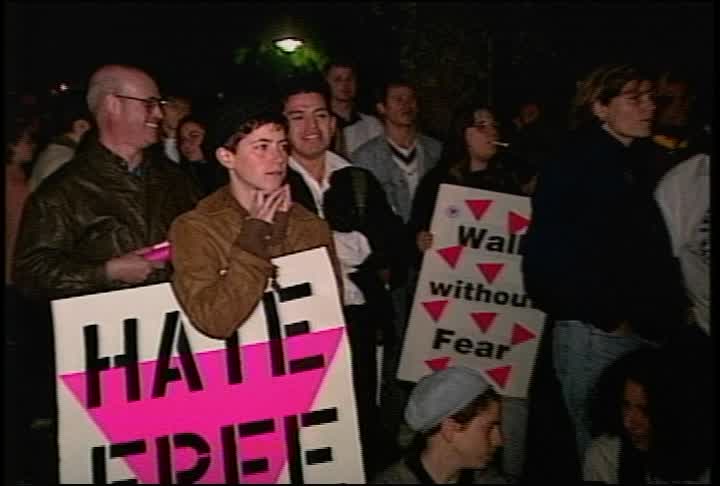November 1997: 'Walk Without Fear' rally against hate crimes