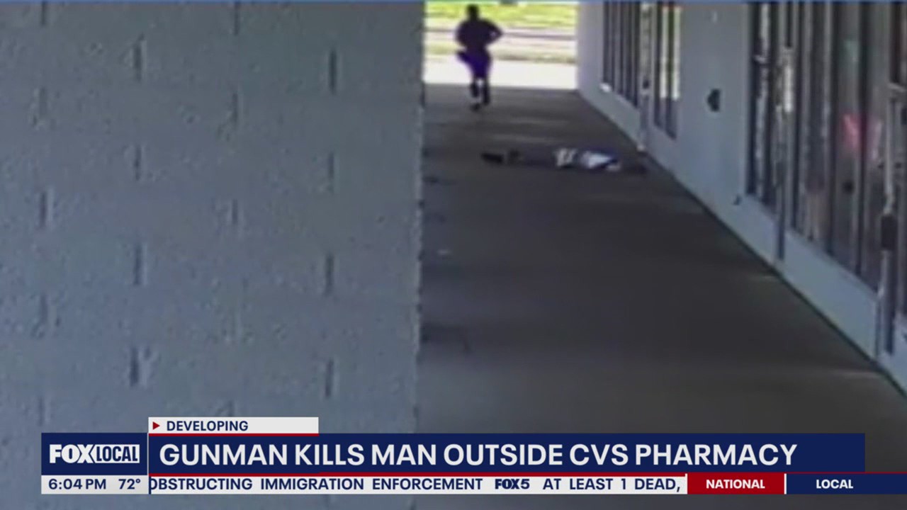 Surveillance video of fatal shooting outside CVS Pharmacy