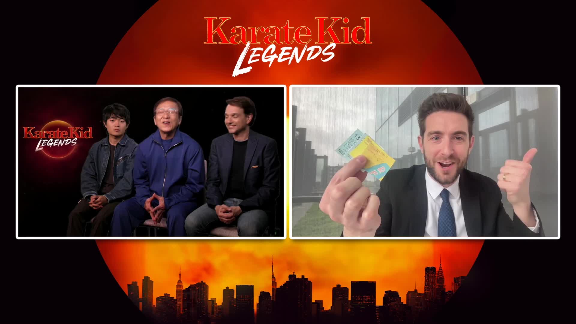 Jackie Chan, Ralph Macchio, and Ben Wang talk Katate Kid: Legends