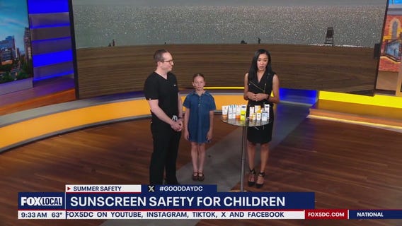 Sunscreen safety for kids