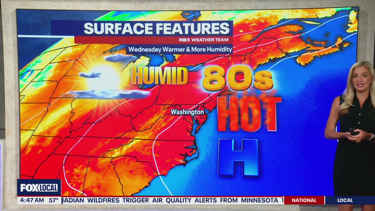 Hazy Tuesday in DC as Canadian wildfire smoke drifts in