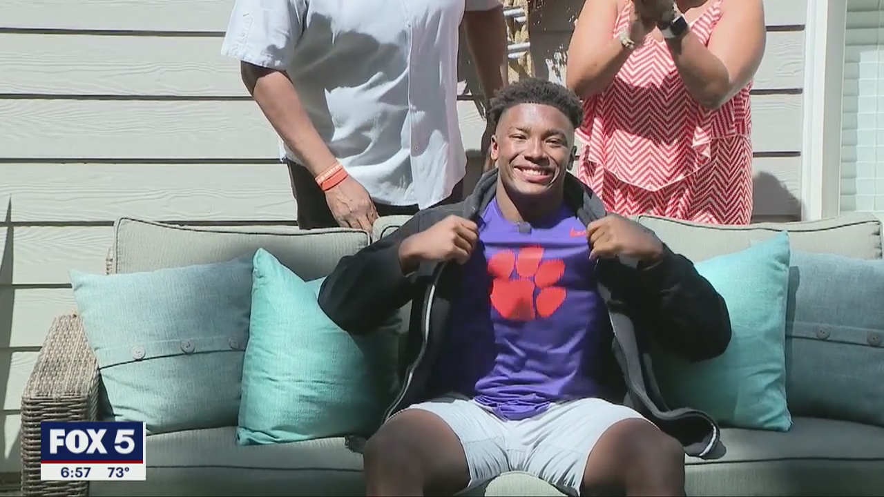 Barrett Carter commits to Clemson on FOX 5 Atlanta