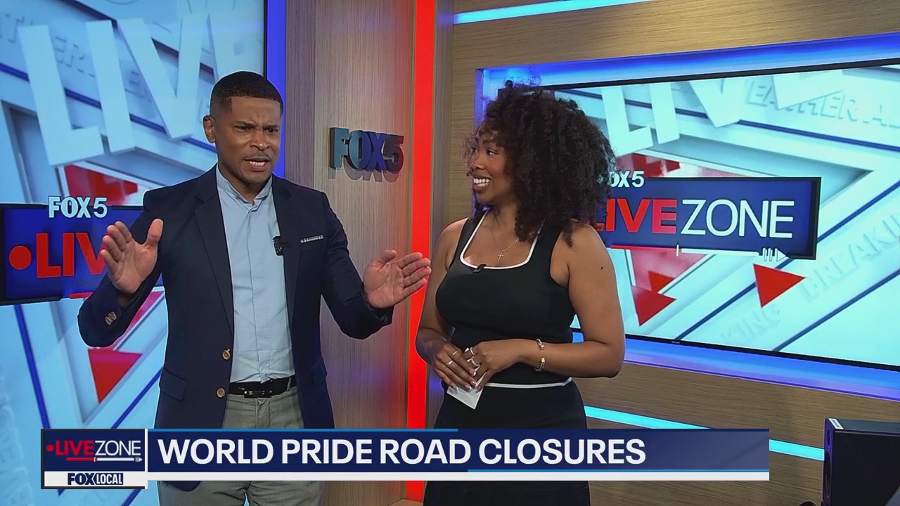 DC road closure ahead of 2025 WorldPride Parade and Block Party